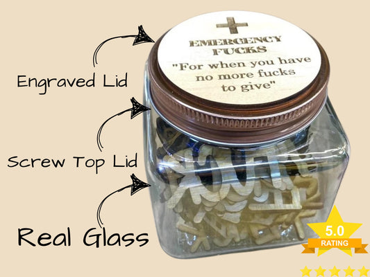 Funny Swear Jar Gag Gift – Adult Office Gift, White Elephant & Coworker Gift
