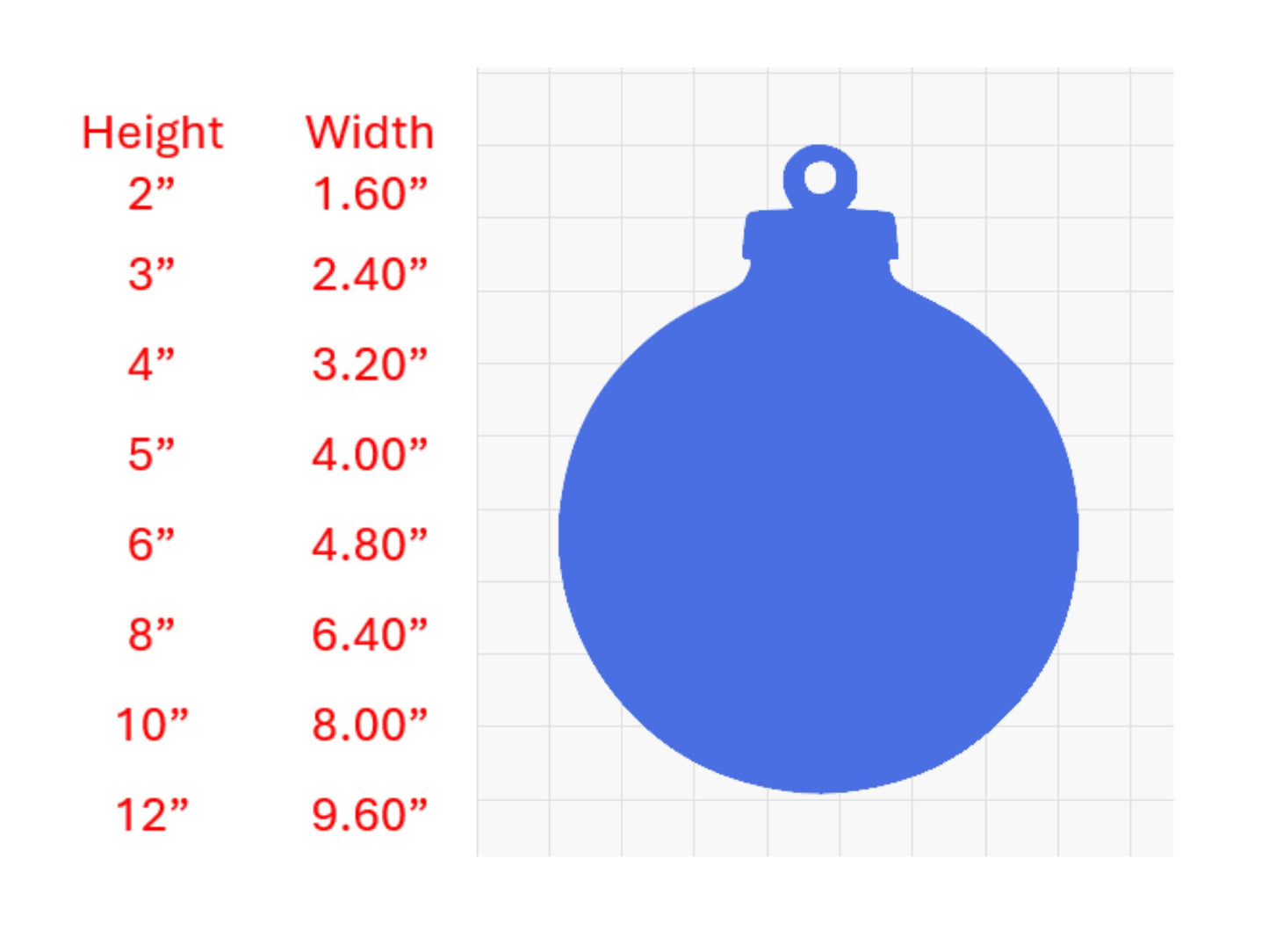 Christmas Ornament - Laser Cut Unfinished Wood Cutout Shapes - Blank Ornament - Baltic Birch