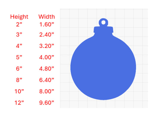 Christmas Ornament - Laser Cut Unfinished Wood Cutout Shapes - Blank Ornament - Baltic Birch