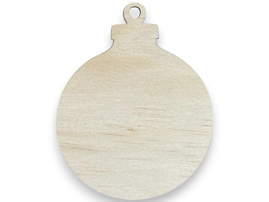 Christmas Ornament - Laser Cut Unfinished Wood Cutout Shapes - Blank Ornament - Baltic Birch